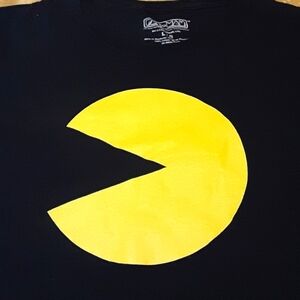 PAC-MAN BY C-LIFE GROUP, LTD T-Shirt Size L MEN Color Black and Yellow